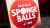 Magic Sponge Balls 1PK RED 6" by Murphy's Magic