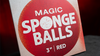 Magic Sponge Balls 50PK RED 3" by Murphy's Magic