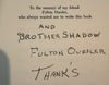 The Master Magicians Gibson - Book - Brother Shadow Estate