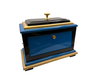 Silk Frame and Cabby - Sunil Batra - Viking - Blue with Gold Set - Nassif Estate