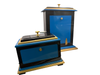 Silk Frame and Cabby - Sunil Batra - Viking - Blue with Gold Set - Nassif Estate