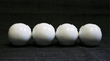 Wooden Billiard Balls (2" White) by Classic Collections - Trick