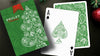 Paisley, Metallic Green with Christmas Gift Box Playing Cards by Dutch Card House Company