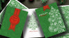 Paisley, Metallic Green with Christmas Gift Box Playing Cards by Dutch Card House Company