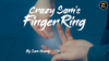 Hanson Chien Presents Crazy Sam's Finger Ring BLACK / MEDIUM (Gimmick and Online Instructions) by Sam Huang - Trick