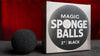 Magic Sponge Balls 4PK BLACK 2 inch by Murphy';s Magic