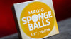 Magic Sponge Balls 4PK YELLOW 1.5 inch by Murphy';s Magic