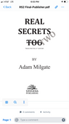 Real Secrets Too - Adam Milgate (Book)