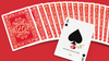 Red Roses Gold Foil Playing Cards (Fully Marked)