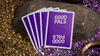 GILDED Good Pals Purple Foil Logo Playing Cards
