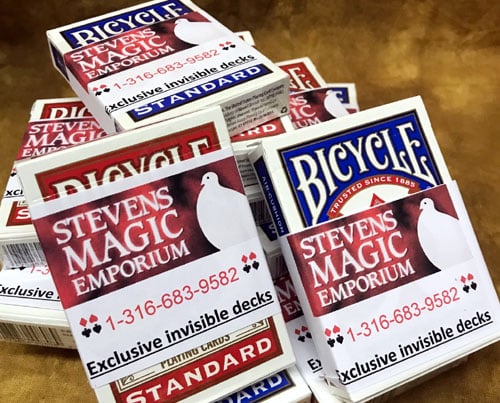 Invisible Deck Professional - RED - SME Private Label – Stevens Magic ...