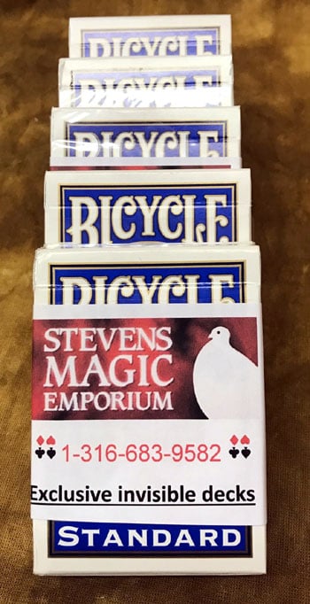 Invisible Deck Professional - BLUE - SME Private Label – Stevens Magic ...