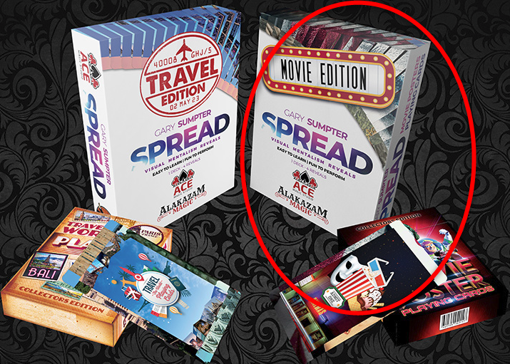 Spread 2.0 MOVIE Edition - 4 Reveals 1 Deck - Gary Sumpter – Stevens Magic Emporium