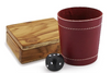 Problema - Teak Wood Box and Leather Dice Cup