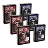 Cards Bicycle Pro Poker Peek - 6 PACK, Mixed USPCC